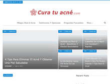 Tablet Screenshot of curatuacne.com